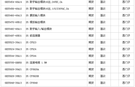 6ES5系列可編程控制器