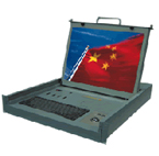 瑞豐科技 RFK-190D 軍用翻蓋式、抽屜上架液晶顯示器