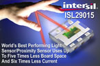 Intersil推出的業界性能最好的光傳感器/接近度傳感器