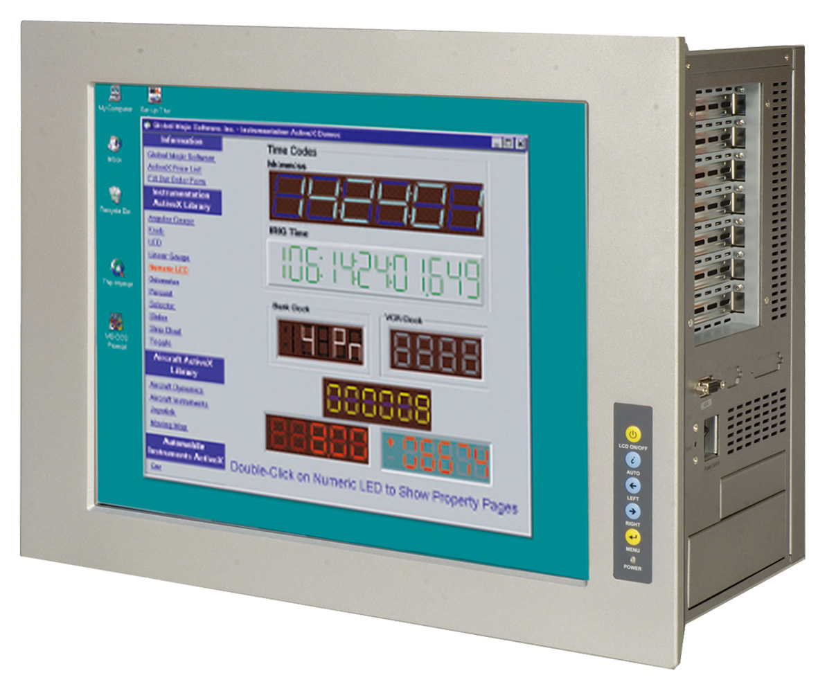 威興達 MPC-57GS 8U 17LCD-7槽小型嵌入式工作站