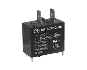 宏發電聲 小型大功率繼電器 HF160F