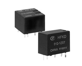 宏發電聲 超小型雙汽車繼電器 HFKD