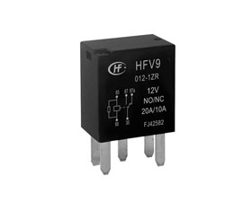 宏發電聲 汽車繼電器 HFV9