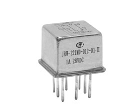 宏發電聲 TO-5有線圈瞬態抑制兩組轉換觸點密封電磁繼電器JRW-221MD