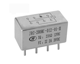 宏發電聲 1/5晶體罩有可靠性指標的密封電磁繼電器JRC-200MC