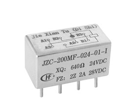 宏發電聲 1/2晶體罩有可靠性指標的密封電磁繼電器 JZC-200MF