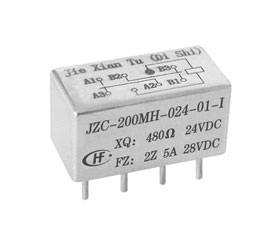 宏發電聲 1/2晶體罩有可靠性指標的密封電磁繼電器 JZC-200MH