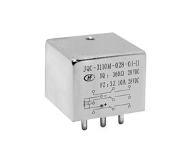 2/5立方英寸有瞬態抑制三組轉換觸點密封電磁繼電器JQC-3110M