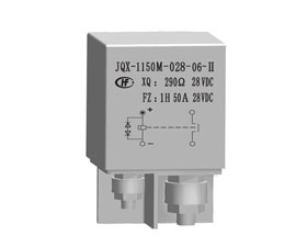 1立方英寸有線圈瞬態抑制一組動合觸點密封電磁繼電器JQX-1150M