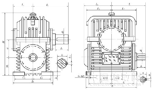 PWU平面包絡蝸桿減速機