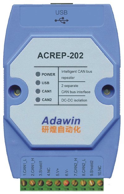 研煌自動化 本安型智能CAN隔離中繼器網橋