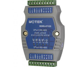 深圳宇泰推出工業級高性RS485雙路光電隔離中繼器